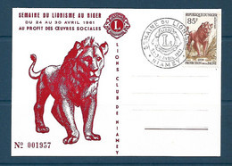 Niger - Enveloppe 1 Er Jour  Semaine Du Lionisme Avril 1960 - Niger (1960-...)