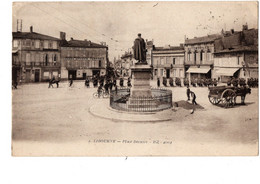 Delcampe - CPA-33--LIBOURNE  PLACE DECAZES. - Libourne