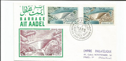 Delcampe - FDC Maroc - Barrages Du Maroc 1967  - Tirage Limité à 1700 Exemplaires Environs - Qualité Luxe - Eau