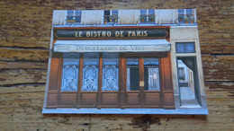 Delcampe - REF 604 : CPM Commerce André Renoux Bistro De Paris - Geschäfte