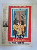 Calendrier 1947 - De La Renaissance Française - Grossformat : 1921-40