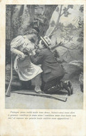 Postcard Romantic Idyll Gallant Courting Romance Beauty - Coppie
