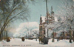 Delcampe - *** QUEBEC  ***   MONTREAL SHERBROOKE St In Winter écrite TTB - Montreal
