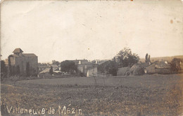 47-VILLENEUVE-DE-MEZIN- CARTE-PHOTO- VUE DU VILLAGE - Other & Unclassified