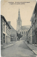 Alsemberg  *  De Kerk En De Groote Trappen - L'Eglise Et Les Grands Escaliers - Beersel