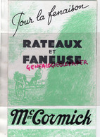 CATALOGUE MC CORMICK- RATEAUX ET FANEUSE-1931 - Agricultura