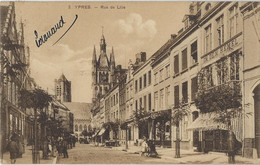 Delcampe - Ypres.   -    Rue De Lille.    1909   Warneton    Naar   Anvers - Ieper