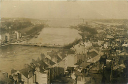 Angers * Carte Photo * Vue Sur La Ville Pendant La Crue Du 12 Décembre 1910 * Inondation Catastrophe - Angers