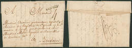 Précurseur - LAC Datée De Dixmude (1772, Signature) + Obl Linéaire Noir BRUGES, Port 4 Sous > Louvain, Chanoine - 1714-1794 (Austrian Netherlands)