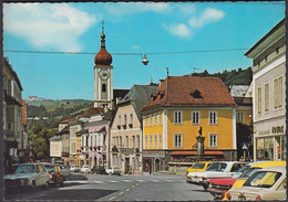 Austria - 3340 Waidhofen An Der Ybbs - Stadtplatz - Cars - Fiat 850 - Opel Ascona - VW Käfer - Renault 16 - Mini Cooper - Waidhofen An Der Ybbs
