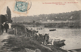Delcampe - CPA (94 Val De Marne) La Varenne Chennevières Sur Marne Bords De Marne Les Canotiers - Chennevieres Sur Marne