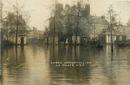 Angers * Carte Photo * Inondations 1910 * La Place Ney * Crue Catastrophe - Angers