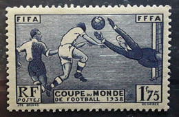 France 1938 , Yvert 396, Coupe Du Monde De Football World Cup , 1 F 75 Outremer Neuf ** MNH TB - 1938 – Frankreich