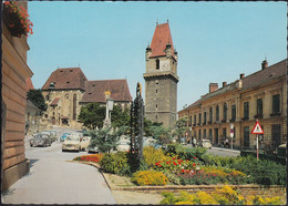 Austria - 2380 Perchtoldsdorf - Pfarrkirche Und Türkenturm - Cars - VW Käfer - Peugot 403 - Perchtoldsdorf