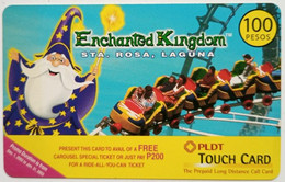 Philippines 100 Peso  MINT PLDT Touchcard "  Enchanted Kingdom " - Filipinas