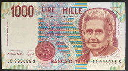 1990 - Italia - 1000 Lire Montessori - FDC - 1000 Lire