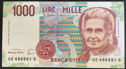1990 - Italia - 1000 Lire Montessori - FDC - 1000 Lire