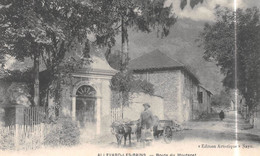 Delcampe - ALLEVARD-les-BAINS (Isère) - Route Du Moutaret - Chapelle De Saint-Joseph - Attelage De Boeufs - Allevard