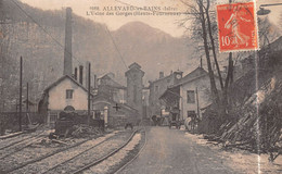 Delcampe - ALLEVARD-les-BAINS (Isère) - L'Usine Des Gorges (Hauts-Fourneaux) - Voies Ferrées - Allevard