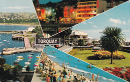 A18273 - TORQUAY CONSTANCE POST CARD USED 1971 STAMP SOUTH DEVON QUEEN ELIZABETH OF ENGLAND STAMP SENT TO BOURNEMOUTH - Torquay