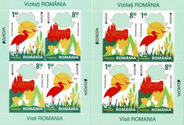 ROMANIA 2012 Mi BL 529 I+II CEPT EUROPA TOURISM "VISIT" 2 X MINT MINIATURE SHEETS ** - 2012
