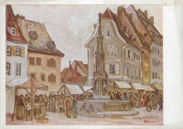 Delcampe - Sundgauverein Altkirch ( Oberelsass ) G. Peters - Katharinenmarkt In Altkirch - Altkirch