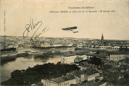 Toulouse * Aviation * Aviateur MORIN En Plein Vol Sur La Garonne * 28 Février 1911 - Toulouse