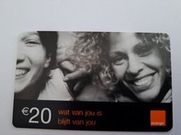 NETHERLANDS   / ORANGE / OPWAARDEER KAART  13-06-2007  € 20,-   - TELECOM  PREPAID   ** 11122** - [3] Handy-, Prepaid- U. Aufladkarten