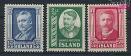 Island 293-295 (kompl.Ausg.) Postfrisch 1954 Hannes Hafstein (9858176 - Nuevos
