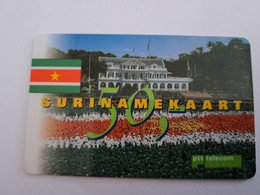 NETHERLANDS   / SURINAME CARD / HFL 50,-  PTT TELECOM  - TELECOM  PREPAID   ** 11127** - GSM-Kaarten, Bijvulling & Vooraf Betaalde