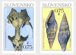 Slowakei  MNH ** 09.09 2022 Important Fossils From Slovakia - Ungebraucht