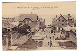 Delcampe - CPA Onival Sur Mer L'Avenue Du Casino Et La Mer - Onival