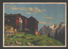 Delcampe - Hohnegg Près Saas-Fee Et Fletschhorn & Laquinhorn - Saas-Fee