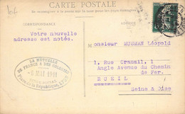 PHILATELIE / MARCOPHILIE / OBLITERATION  / PERFORE SUR CPA - Used Stamps