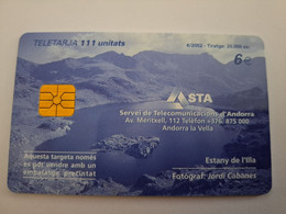 ANDORRA /   CHIPCARD   PRINCIPAT D ANDORRA/ €6,- 111 UNITS     ** 11133** - Andorre