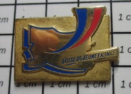 Delcampe - 1120 Pin's Pins / Beau Et Rare / THEME : ADMINISTRATIONS / L'OISE LA JEUNE FRANCE Par TOSCA - Administrations