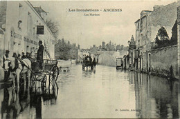 Ancenis * Les Inondations * Faubourg Quartier Les Morices * Attelage * Crue Catastrophe - Ancenis