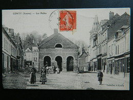 Delcampe - CONTY                               LES HALLES - Conty