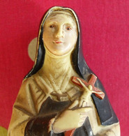 Statuette Sainte Thérèse De Lisieux. Hauteur 21 Cm - Arte Religiosa