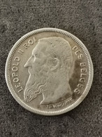 2 FRANCS 1904 ARGENT SANS POINT LEOPOLD II BELGIQUE / BELGIUM SILVER - 2 Frank