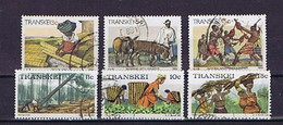 Tanskei 1976-1984: 6 Postally Used, 6 Echt Gelaufen, Gestempelt - Transkei