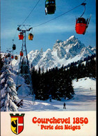 Delcampe - COURCHEVEL    ( SAVOIE )   LE TELECABINE DES VERDONS ET LA DENT DE BURGIN - Courchevel