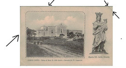 Delcampe - CERRETO SANNITA ( BENEVENTO ) CHIESA DI MARIA SS DELLE GRAZIE E CONVENTO DEI PP CAPPUCCINI - SPEDITA 1913 - PIEGA (11776 - Benevento