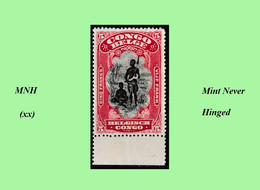 1910 ** BELGIAN CONGO / CONGO BELGE = COB MNH 062 WARRIOR - Unused Stamps
