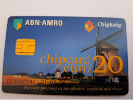 NETHERLANDS   CHIPCARD EURO €20,- CHIPKNIP/ 31-07-06 ABN AMRO/ BANKCARD / NICE USED    ** 15531** - GSM-Kaarten, Bijvulling & Vooraf Betaalde