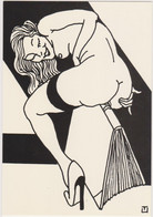 Delcampe - UNGERER  Erotisme Femme Nue Amour Des Livres - CPM 10,5x15 TBE Neuve - Ungerer