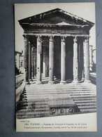 Delcampe - CPA 38 Isère VIENNE Le Temple D'Auguste Et De Livie Place Du Palais Charles De Gaulle Construit Vers L'an 41 1910 - Vienne