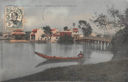 Delcampe - ¤¤   -  VIET-NAM   -  TONKIN   -  HANOÏ   -  Pagode Et Pont Du Petit Lac      -   ¤¤ - Vietnam