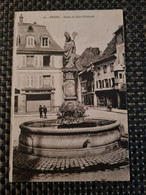 Delcampe - Carte THANN Statue Saint Thiebault - Thann