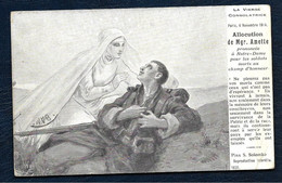 Delcampe - F8 - Carte Illustrateur - Pinx S. Solomko - La Vierge Consolatrice - Allocution De Mgr. Amette - Solomko, S.